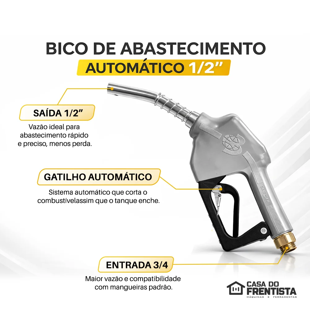 Kit 5 Bicos de Abastecimento Automático Bremen -  Cinza