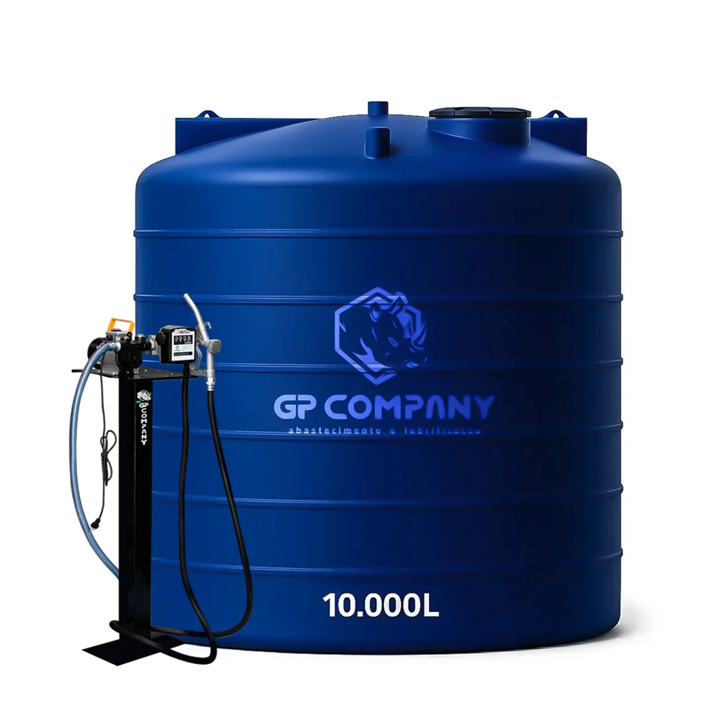 Kit Abastecimento Diesel 60Lpm 220v Com Tanque 10.000L Filtro e Pedestal GP Comapny