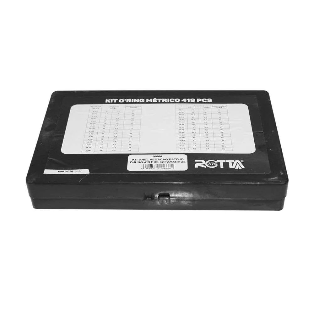 Kit Aneis de Vedação O-Ring 419 Peças 10612 Rotta