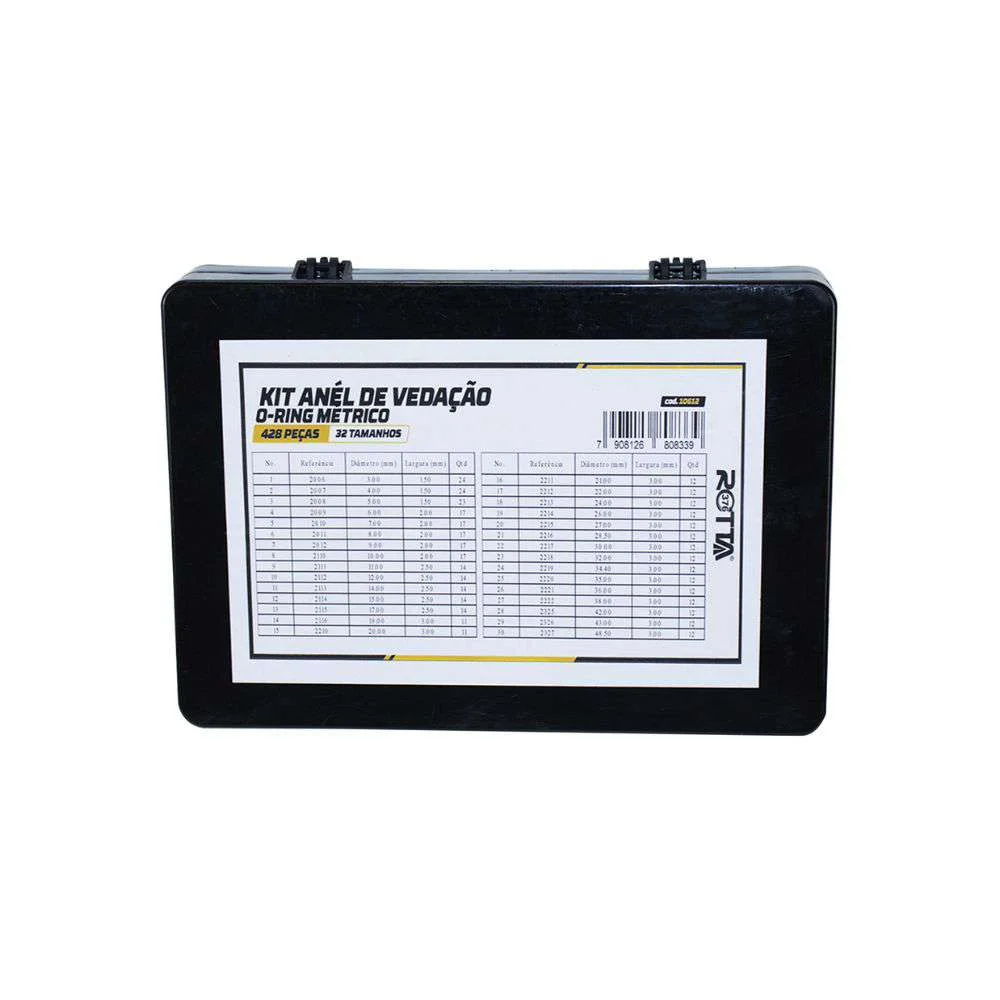 Kit Aneis de Vedação O-Ring 428 Peças 10612 Rotta