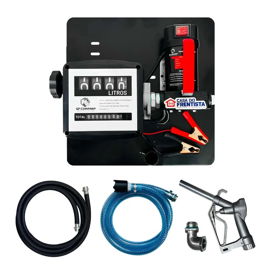 Kit Bomba De Abastecimento Diesel 12V 40L/Min com Filtro GP Company