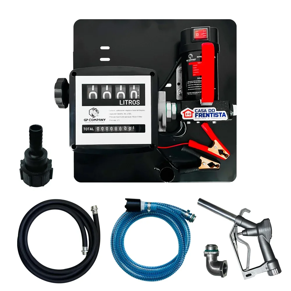 Kit Bomba de Abastecimento Diesel 12V com Reserv 1000L GP Company