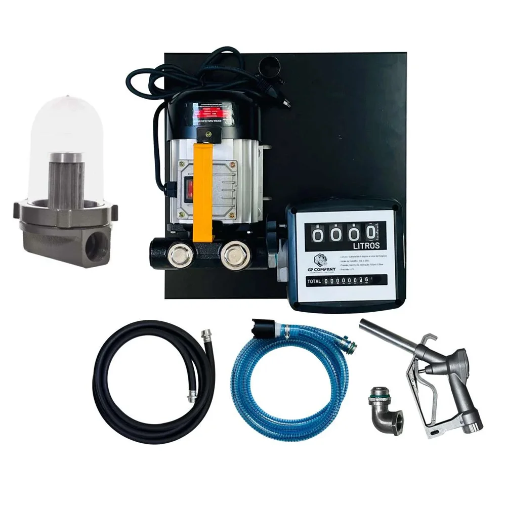 Kit Bomba De Abastecimento Diesel 220v 60L/Min com Filtro GP Company