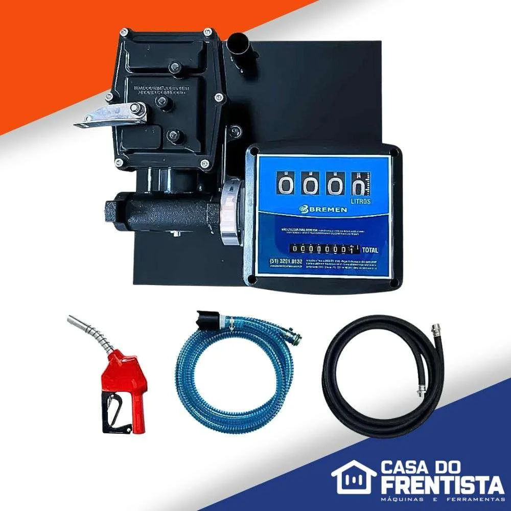 Kit Bomba de Abastecimento para Gasolina 50L/Min 12V À Prova de Explosão Bremen