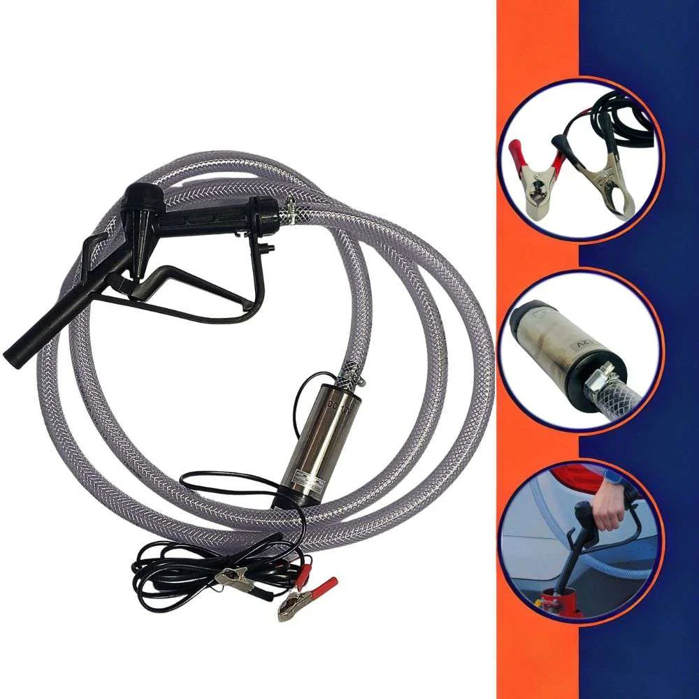 Kit Bomba de Transferência e Abastecimento para Bateria 12V
