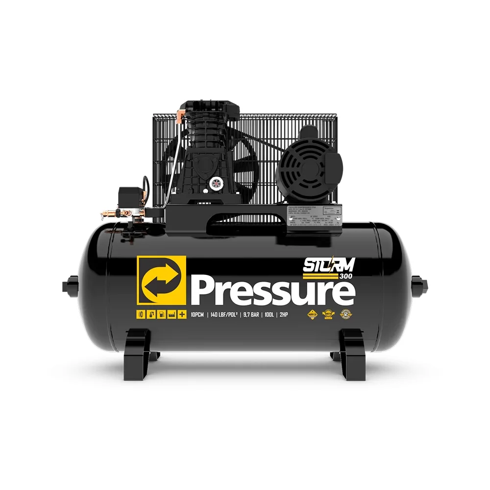 Kit Compressor 10 Pes 140Psi Pressure e Chave de Impacto PDR