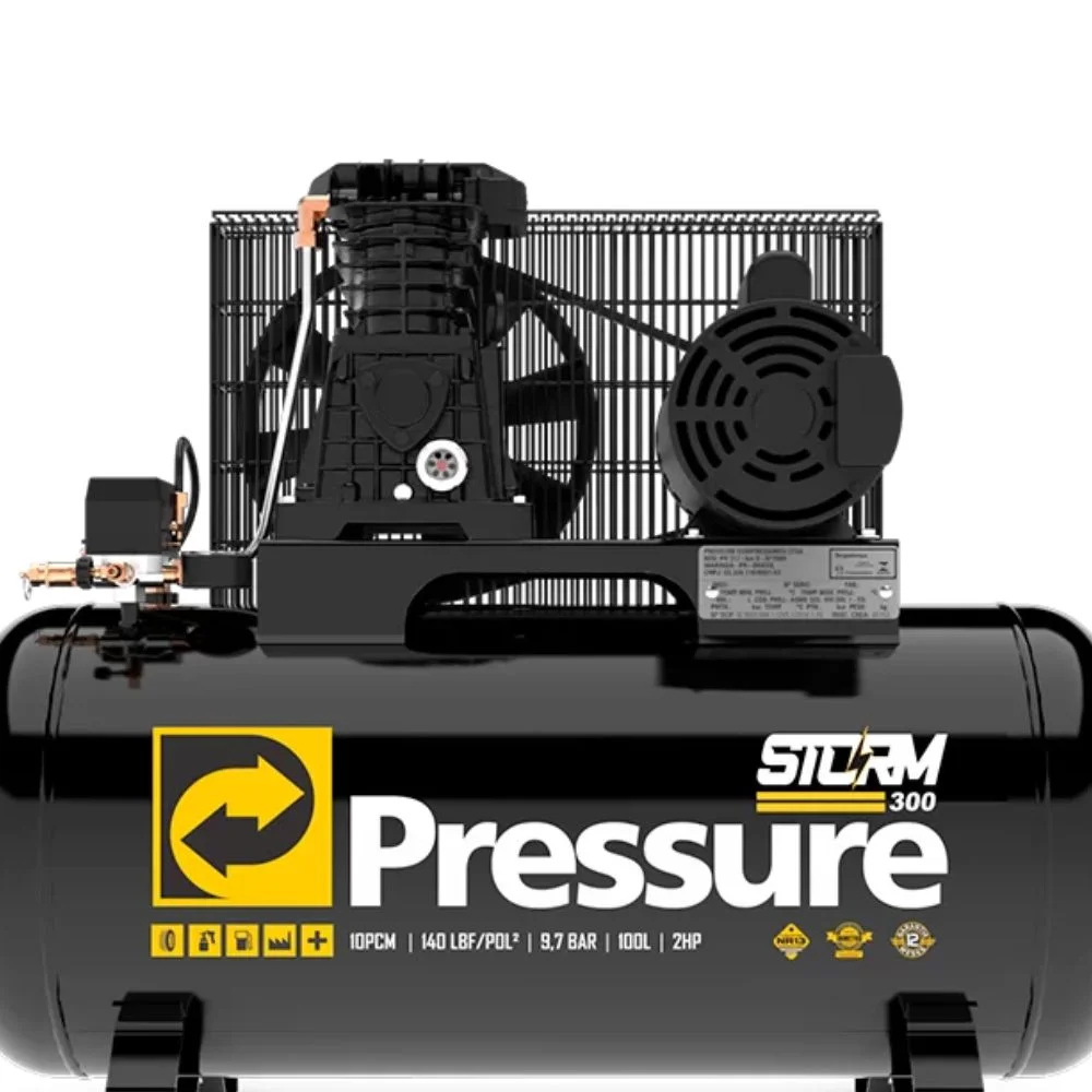 Kit Compressor 10 Pés Pressure com Chave de Partida - 110V