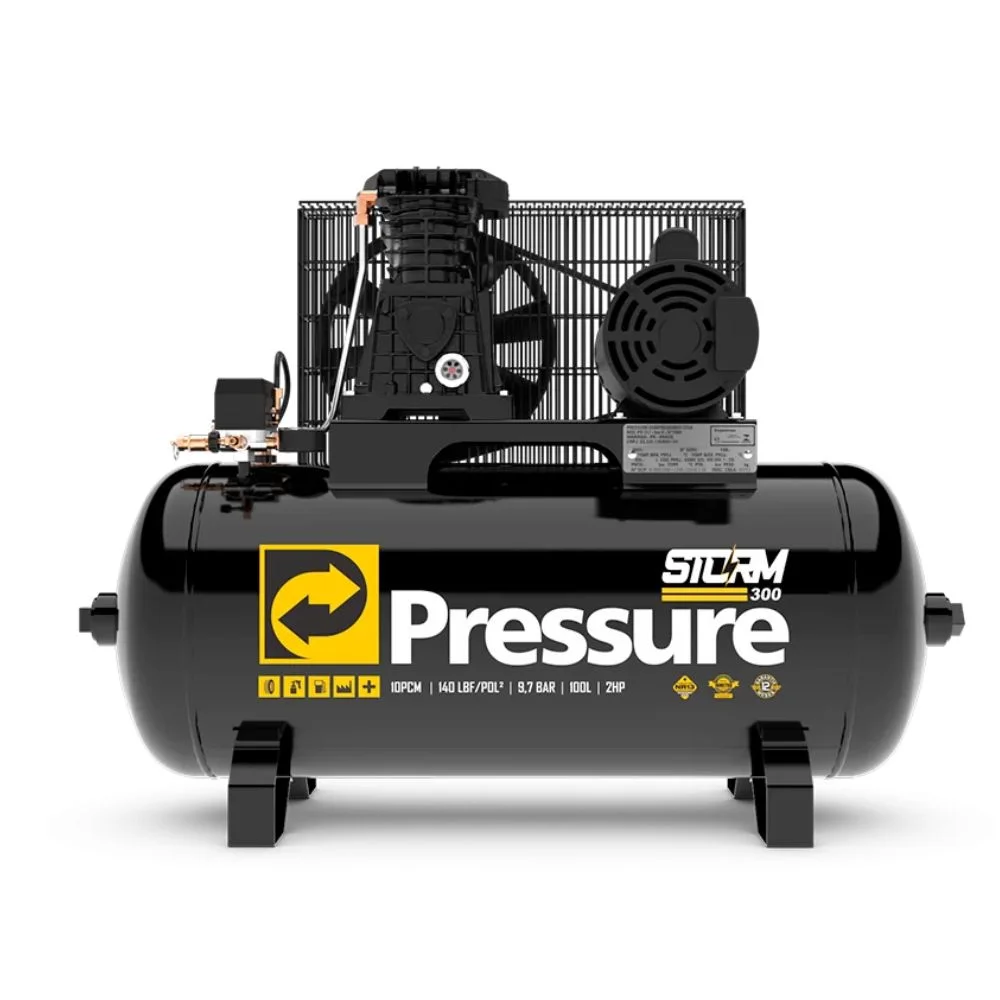 Kit Compressor 10 Pés Pressure com Chave de Partida - 110V