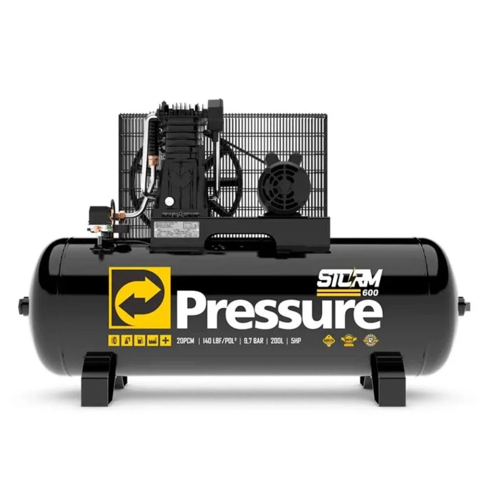 Kit Compressor de ar 20 Pés Completo Para Uso Industrial