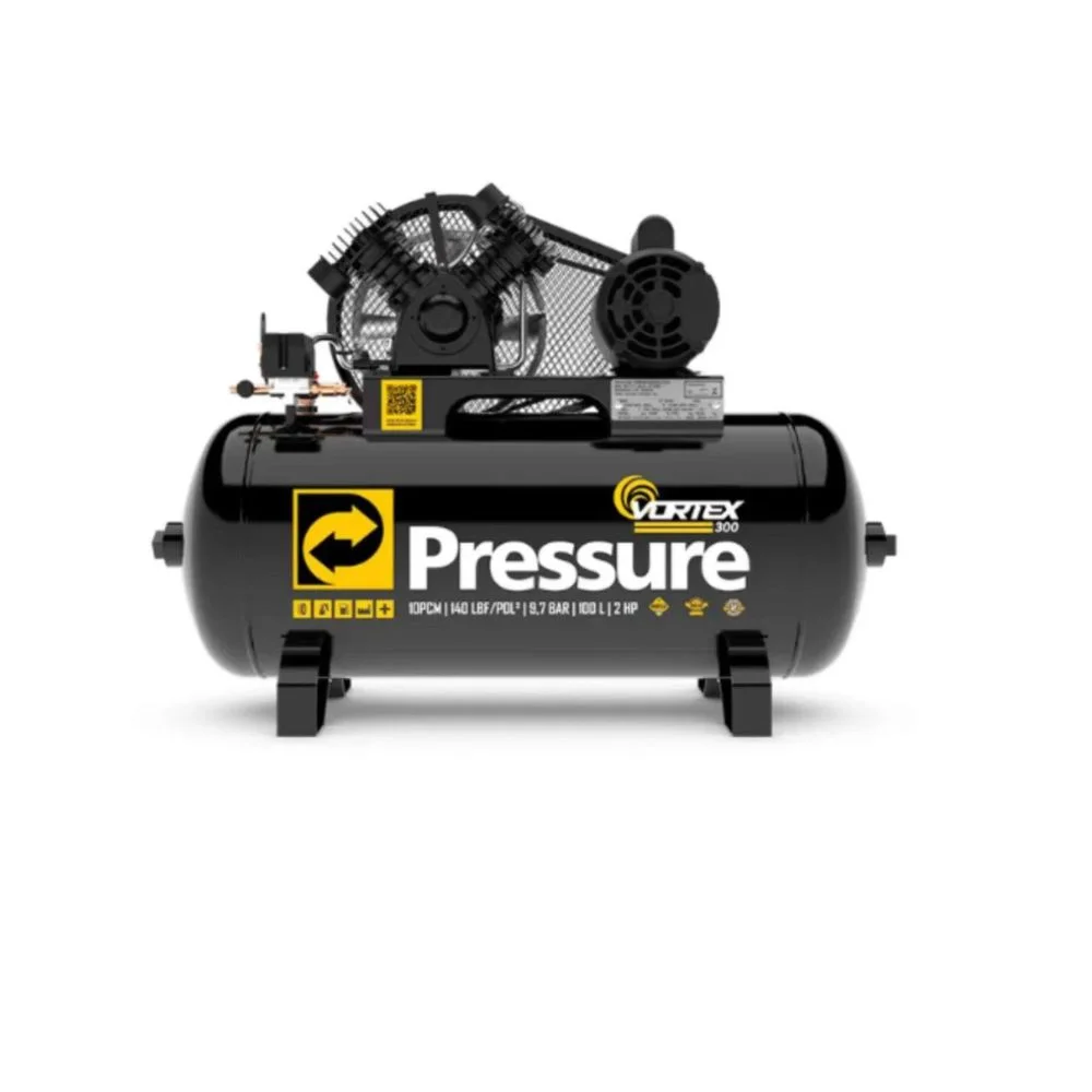 Kit Compressor Vortex 300 e Acessórios para Compressor de Ar Multiuso 5 Peças