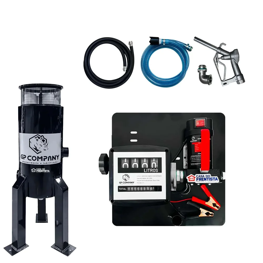 Kit de abastecimento 12v 40L/min e Filtro Foguetinho Diesel GP Company