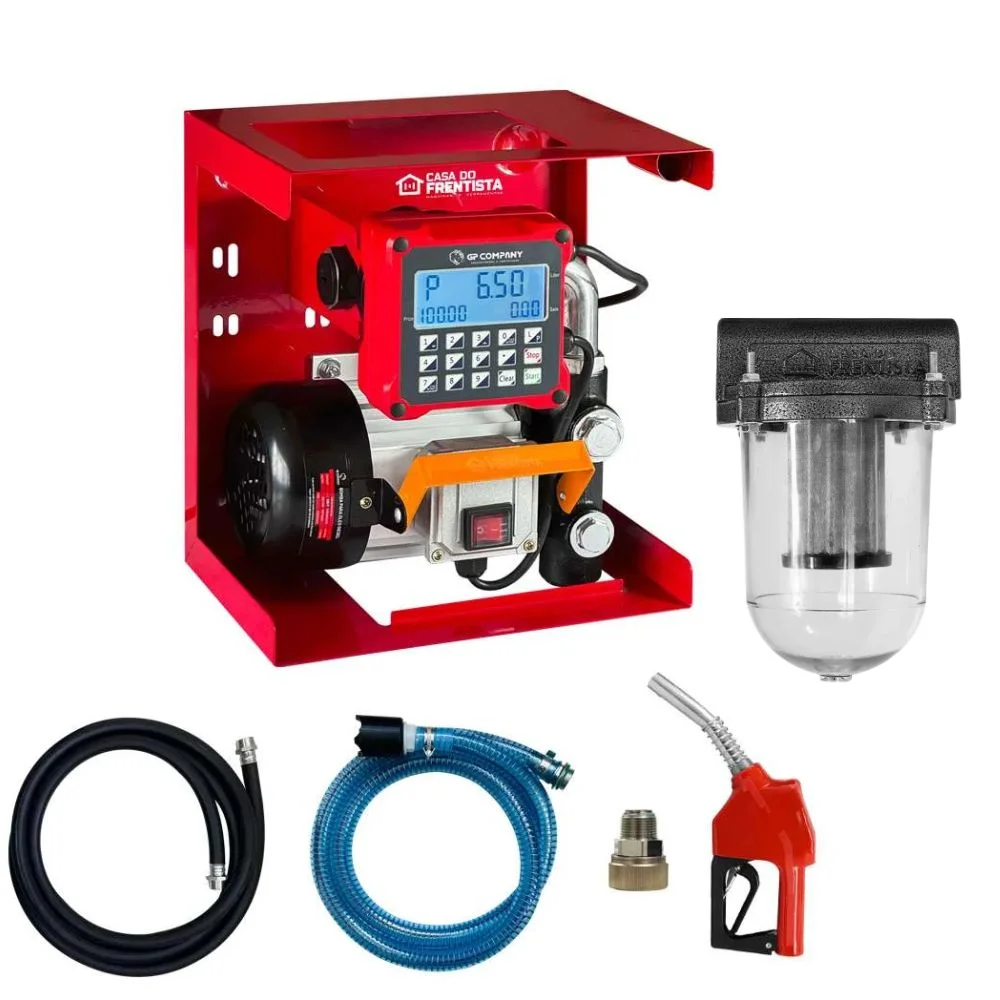 Kit de Abastecimento de Diesel Eletrônica 60L/min 220V + Filtro Gp Company