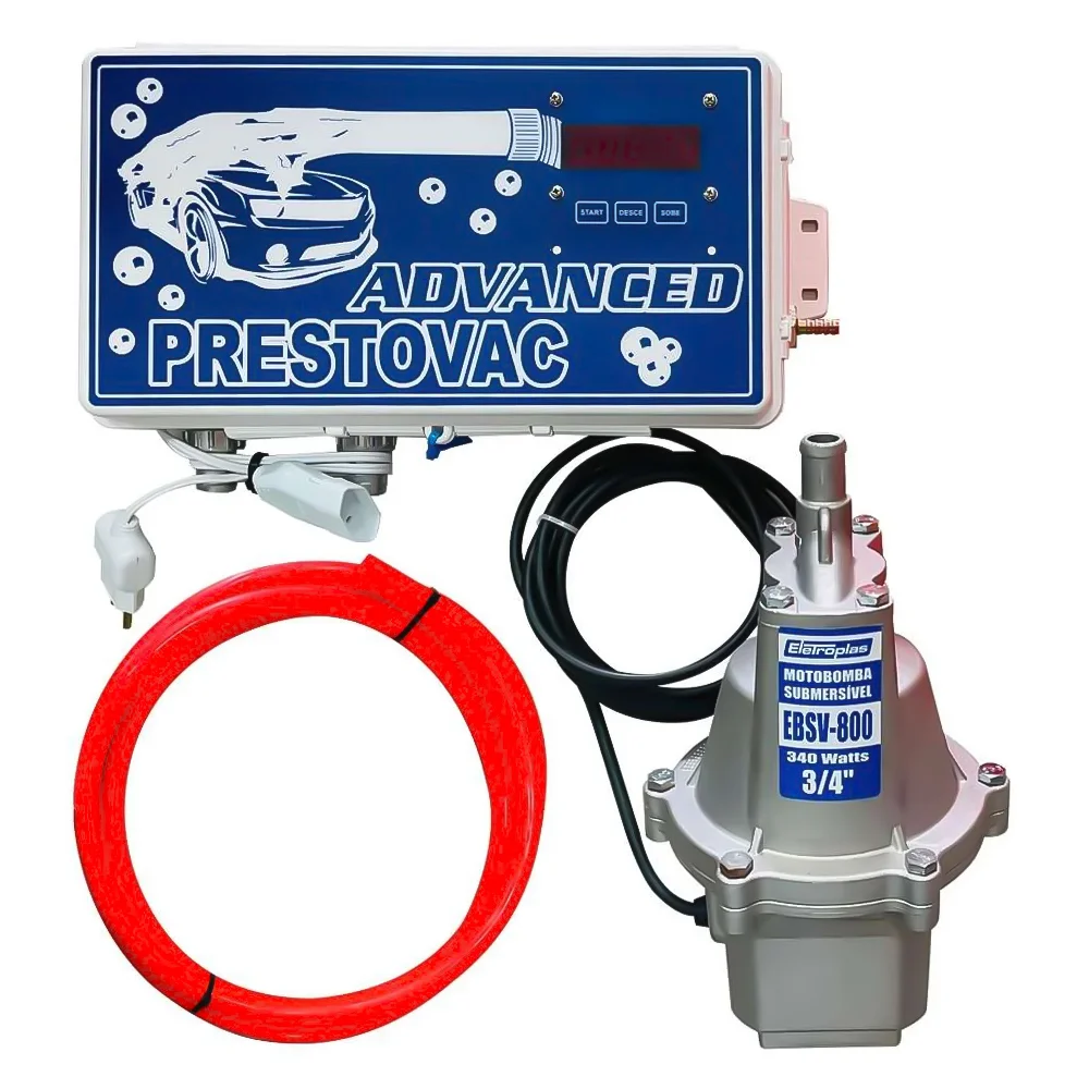 Kit Lava Car Profissional Turbo Compressor 10 Pés, Lavadora, Aspirador e Shampoozeira