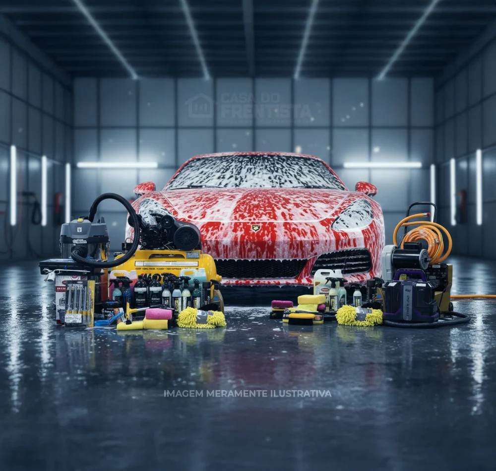 KIT LAVA CAR COMPLETO PROFISSIONAL – Solução Completa para Lava Rápido e Estética Automotiva