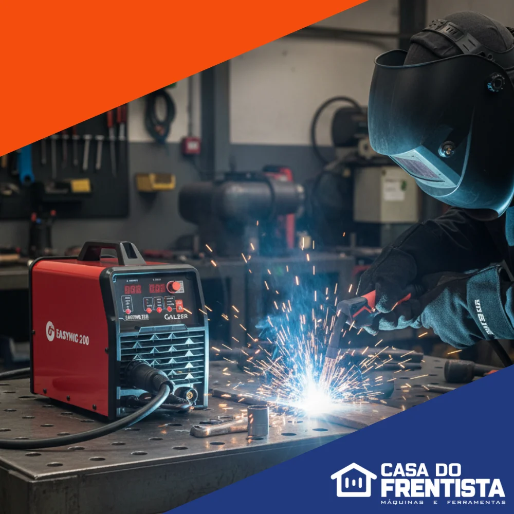 KIT SOLDA INVERSOR + TOCHA MIG 3m COM MASCARA DE SOLDA