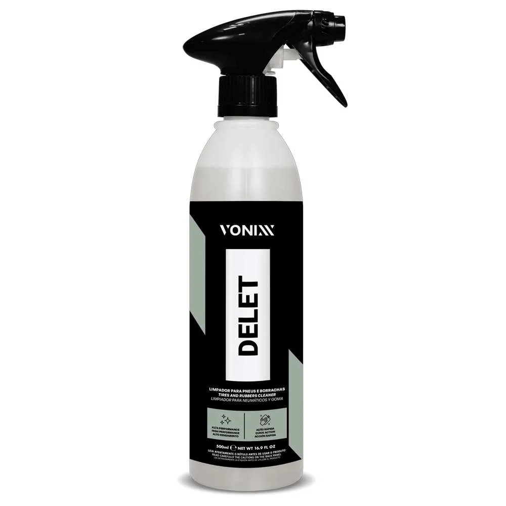 Limpador para Pneus e Borrachas Delet 500Ml Vonixx | Casa do Frentista