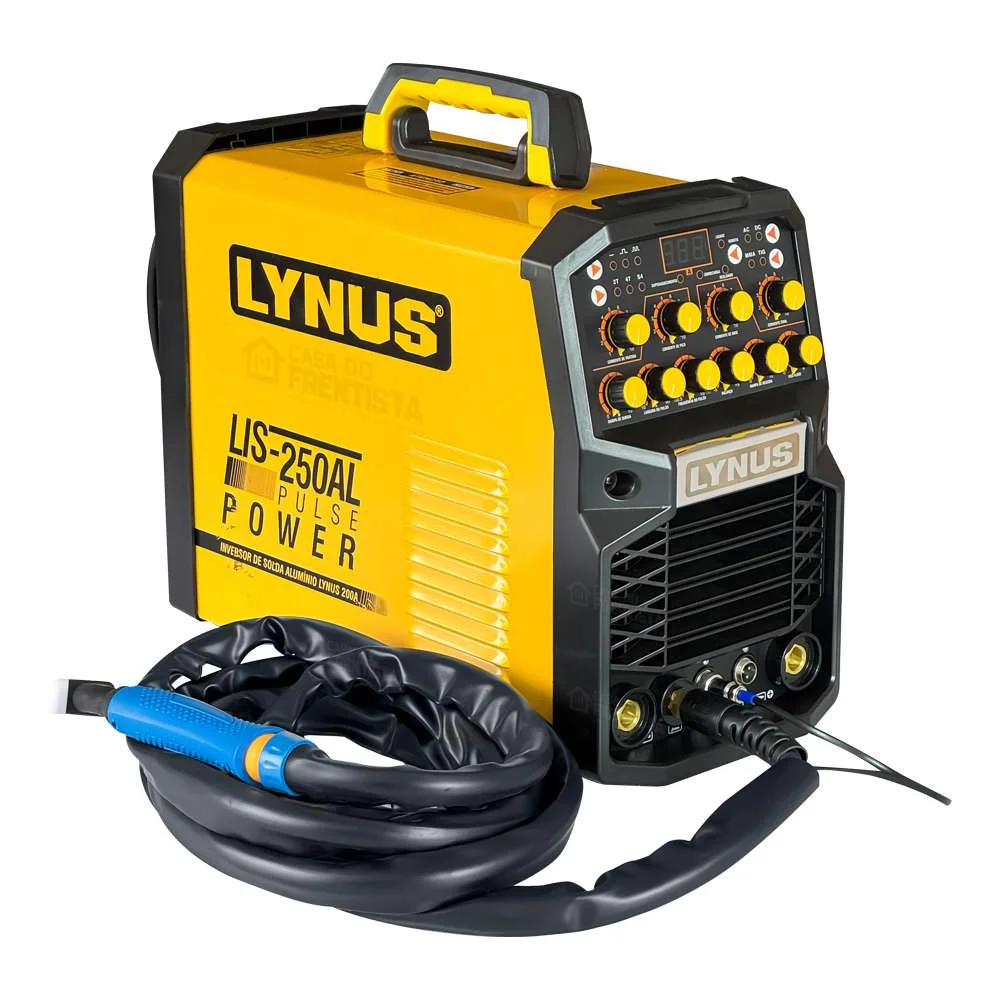 Lis-250Al Pulse - Inversora de Solda Alumínio Lynus 200A