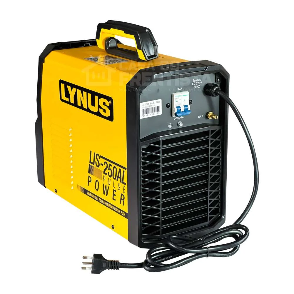 Lis-250Al Pulse - Inversora de Solda Alumínio Lynus 200A