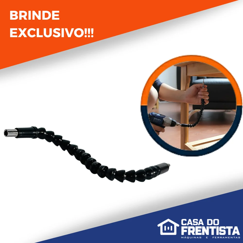 Maleta Ferramentas 145 Peças E Parafusadeira 12V + Brinde