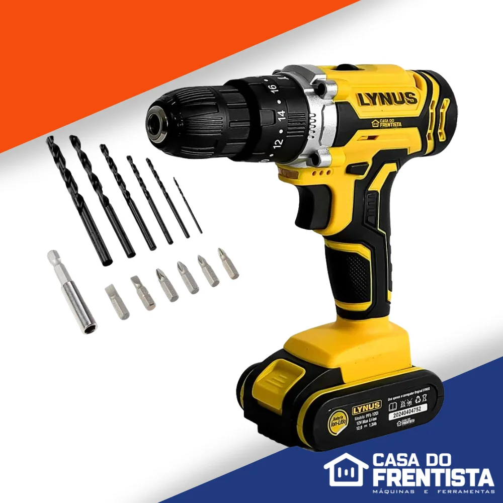 Maleta Ferramentas 145 Peças E Parafusadeira 12V + Brinde