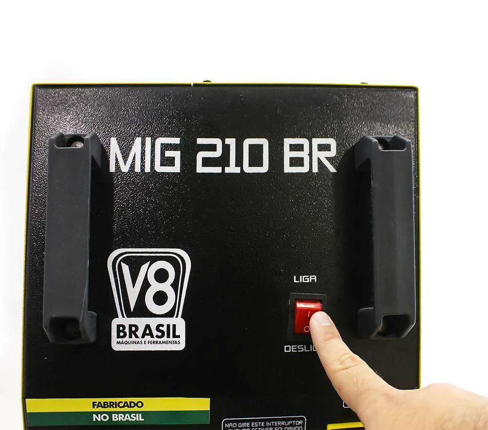 Máquina de Solda Mig 210Br Mono 220V V8 Brasil