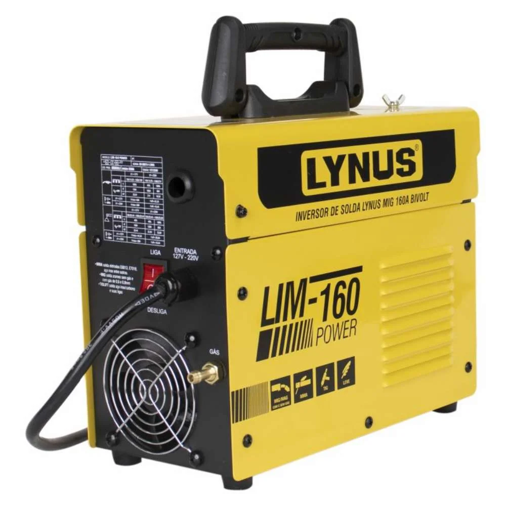 Maquina Inversora de Solda Power 160A Lynus Bivolt