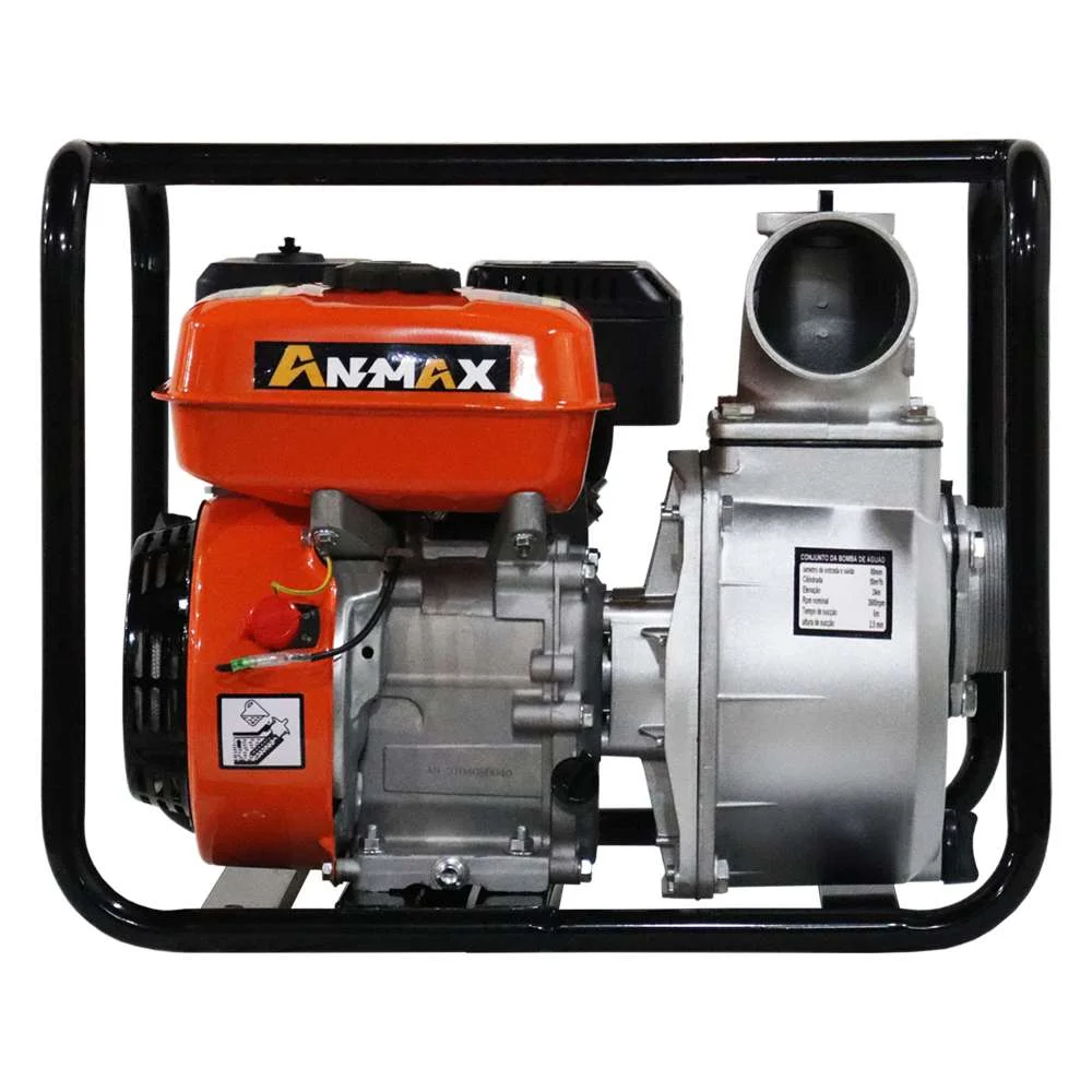 Motobomba Gasolina 6,5Hp 196Cc 3X3" Auto Escorvante Wp30X Anmax