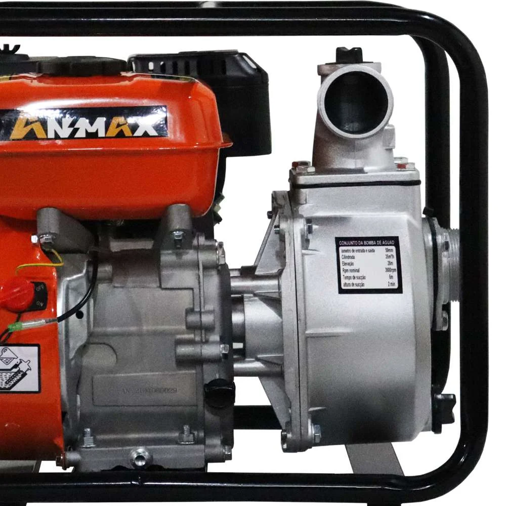 Motobomba Gasolina Wp20X 6,5Hp 196Cc 2X2" Auto Escorvante Anmax