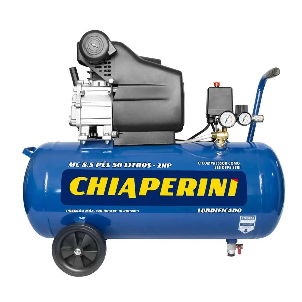 Motocompressor 8,5 Pés com Rodas 50L 2Hp 127V Chiaperini