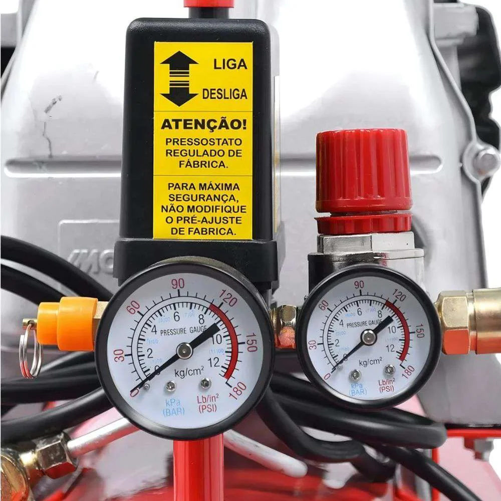 Motocompressor de Ar 8,8 Pes 50 Litros 220V Mam10/50Br Motomil