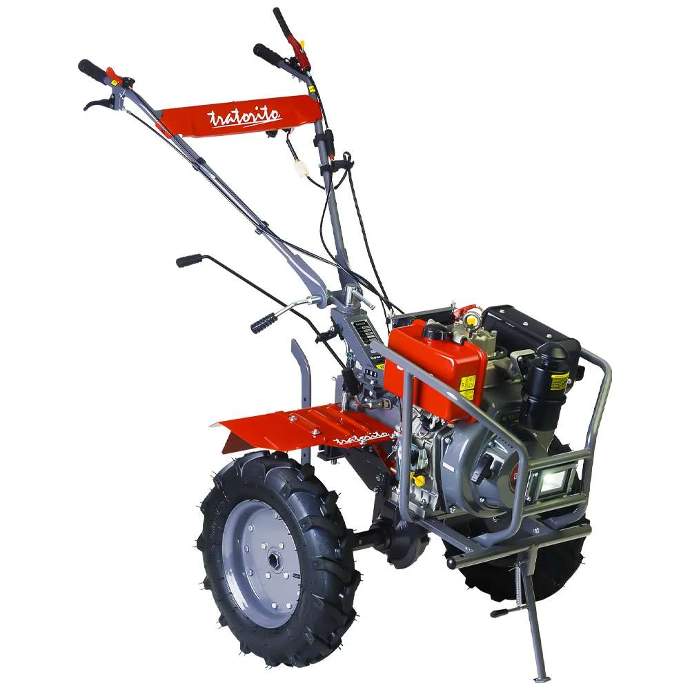 Motocultivador Tratorito a Diesel 10.6Cv 1500Mm Bttd10 Partida Eletrica Branco
