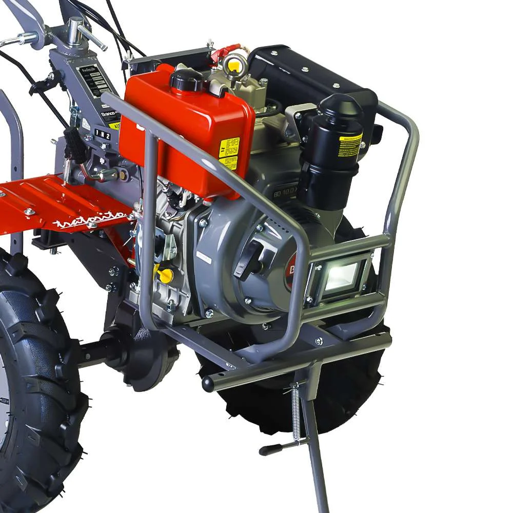 Motocultivador Tratorito a Diesel 10.6Cv 1500Mm Bttd10 Partida Eletrica Branco