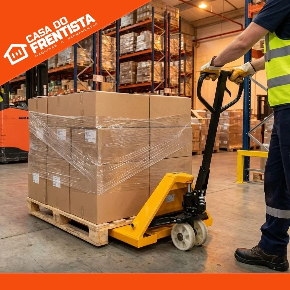 Paleteira Hidráulica 2T com Roda Dupla Larga 670 X 1250Mm Gp Company
