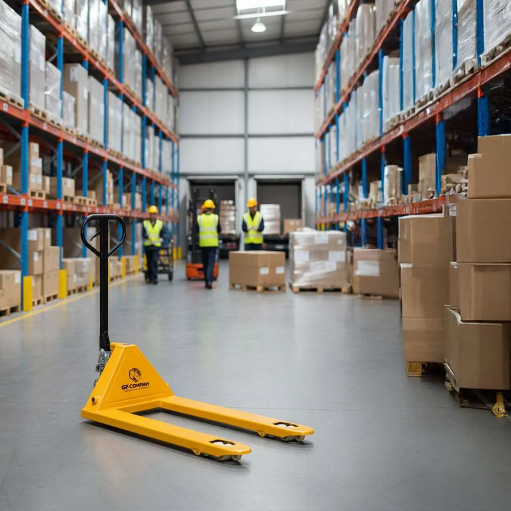 Paleteira Hidráulica 3T com Roda Dupla Larga 670 X 1250Mm Gp Company