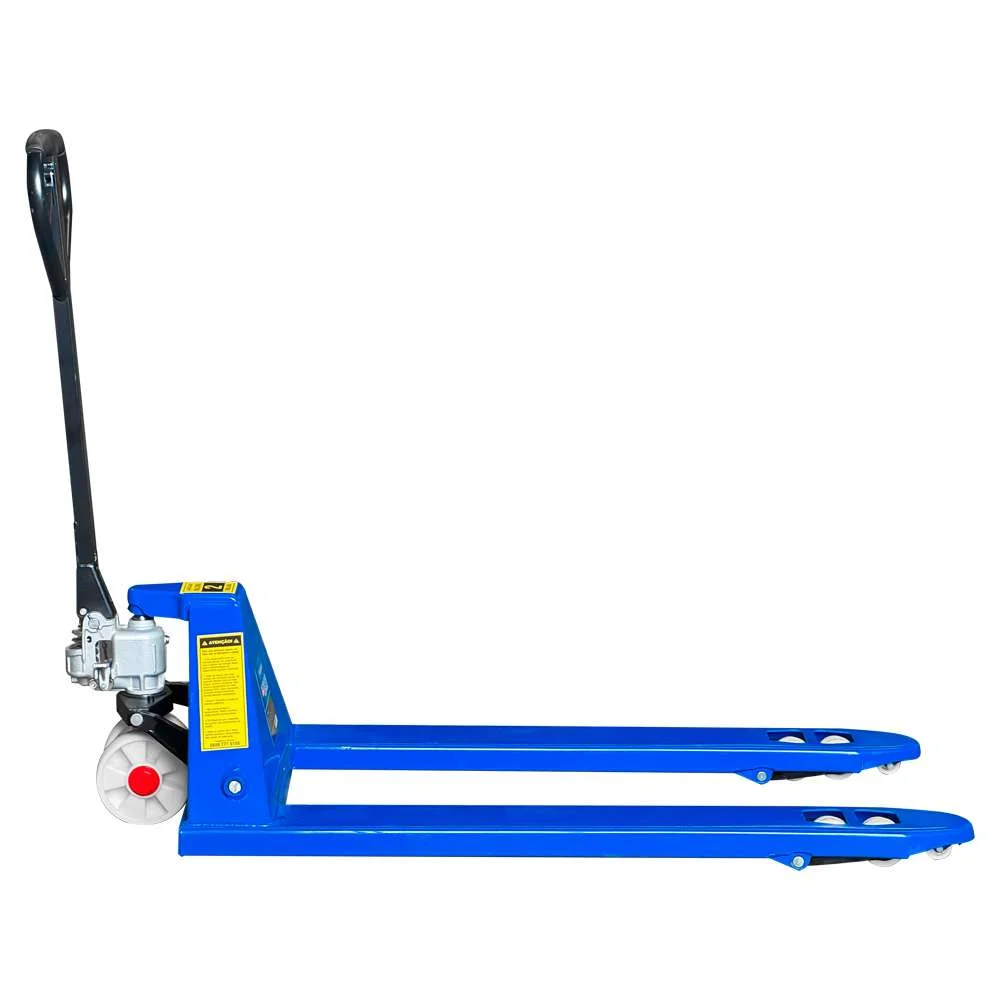 Paleteira Hidráulica Manual 2T Larga com Rodas Dupla de Nylon 685X1220Mm Bremen