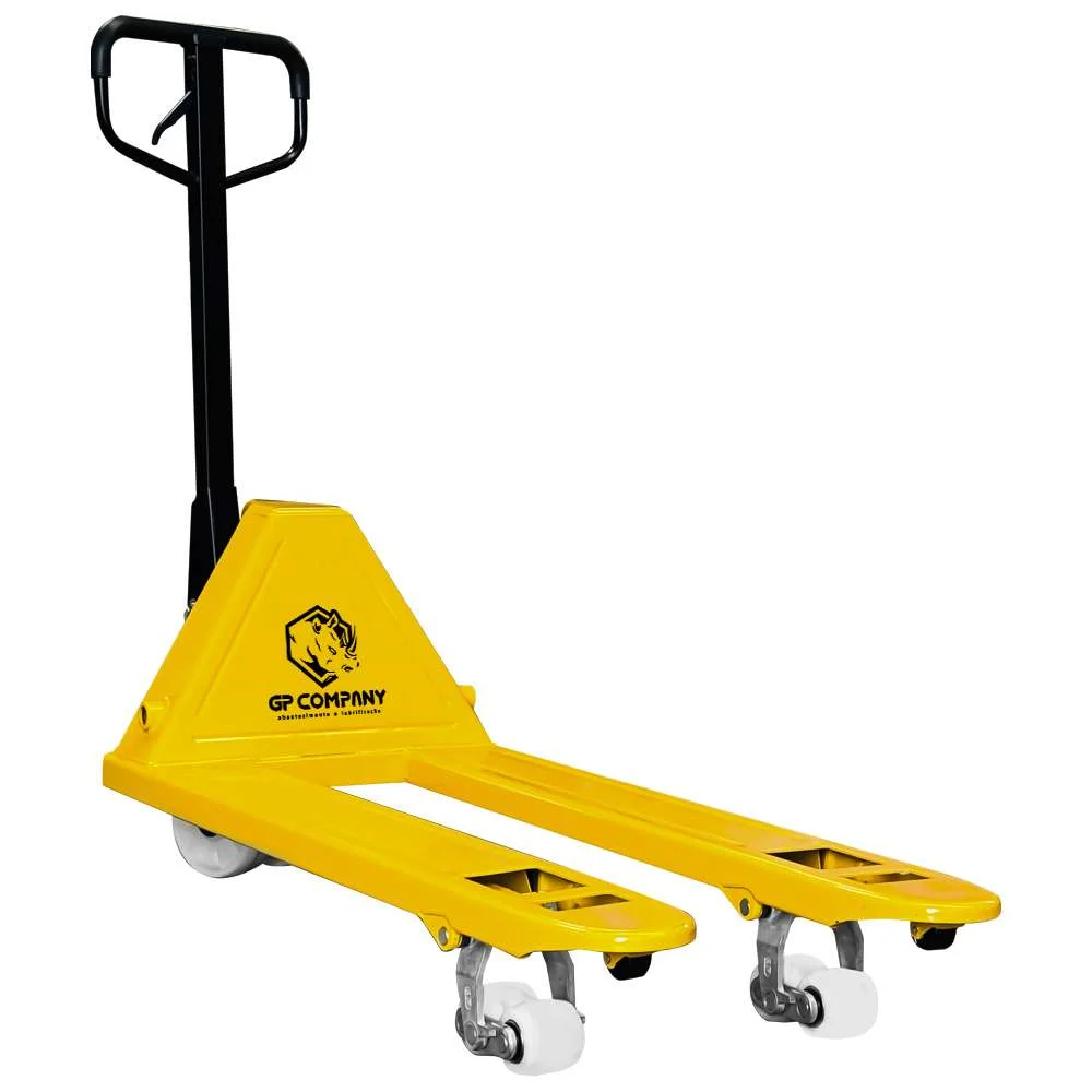 Paleteira Hidráulica Manual 3T com Roda Dupla de Nylon 550X1100Mm