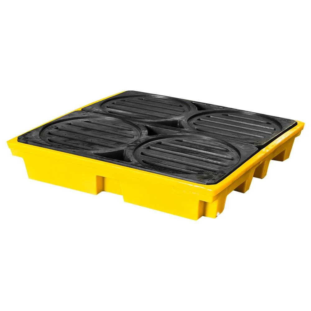 Pallet de Contenção de até 150 Litros para 4 Tambores Gpcomany