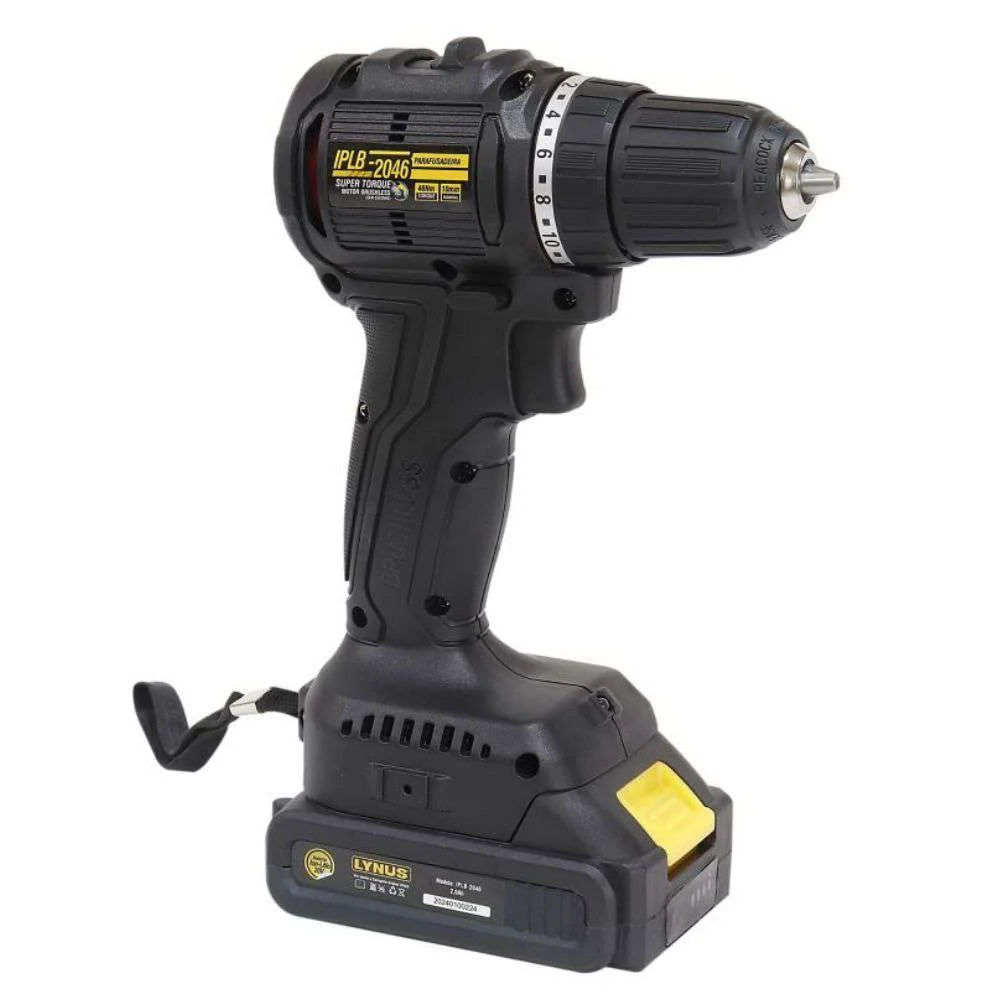 Parafusadeira a Bateria 20V Lynus com Impacto Potência e Mobilidade em Uma Única Ferramenta