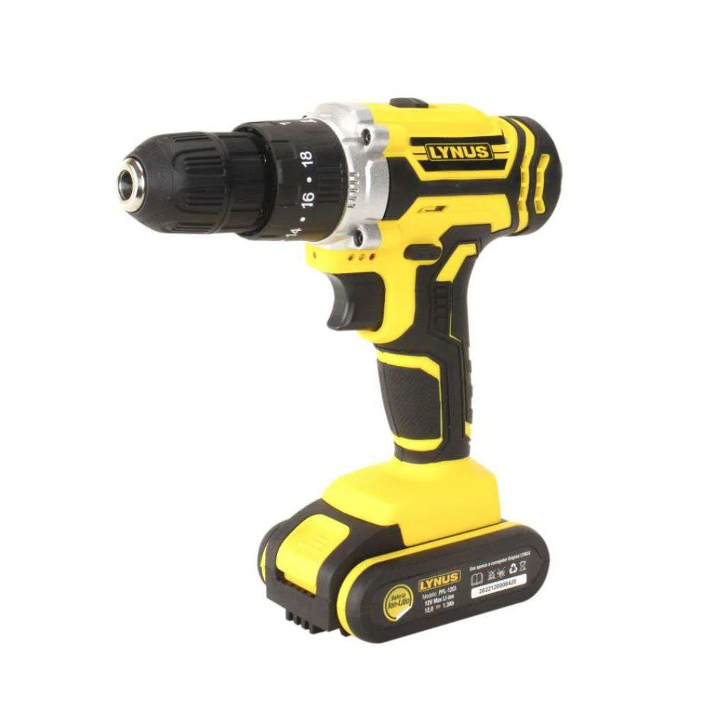 Parafusadeira e Furadeira a Bateria 12V Pfl-12Ci Lynus