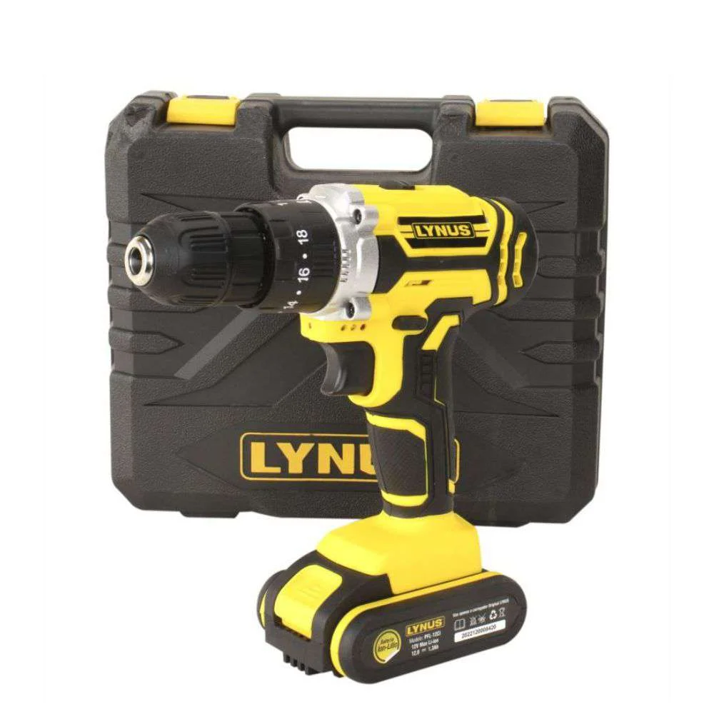 Parafusadeira e Furadeira a Bateria 12V Pfl-12Ci Lynus