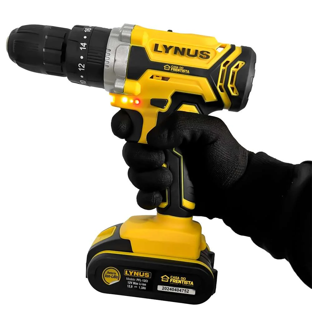 Parafusadeira e Furadeira a Bateria 12V Pfl-12Ci Lynus