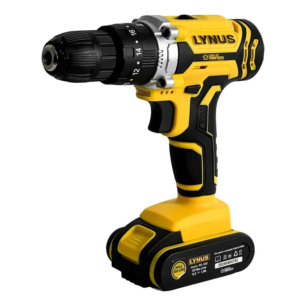 Parafusadeira e Furadeira a Bateria 12V Pfl-12Ci Lynus