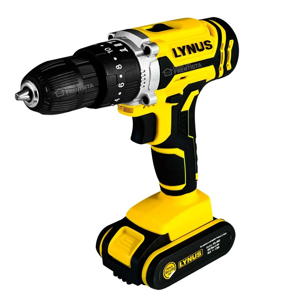 Parafusadeira e Furadeira a Bateria com Impacto 20V Pçfl-20Ci Lynus