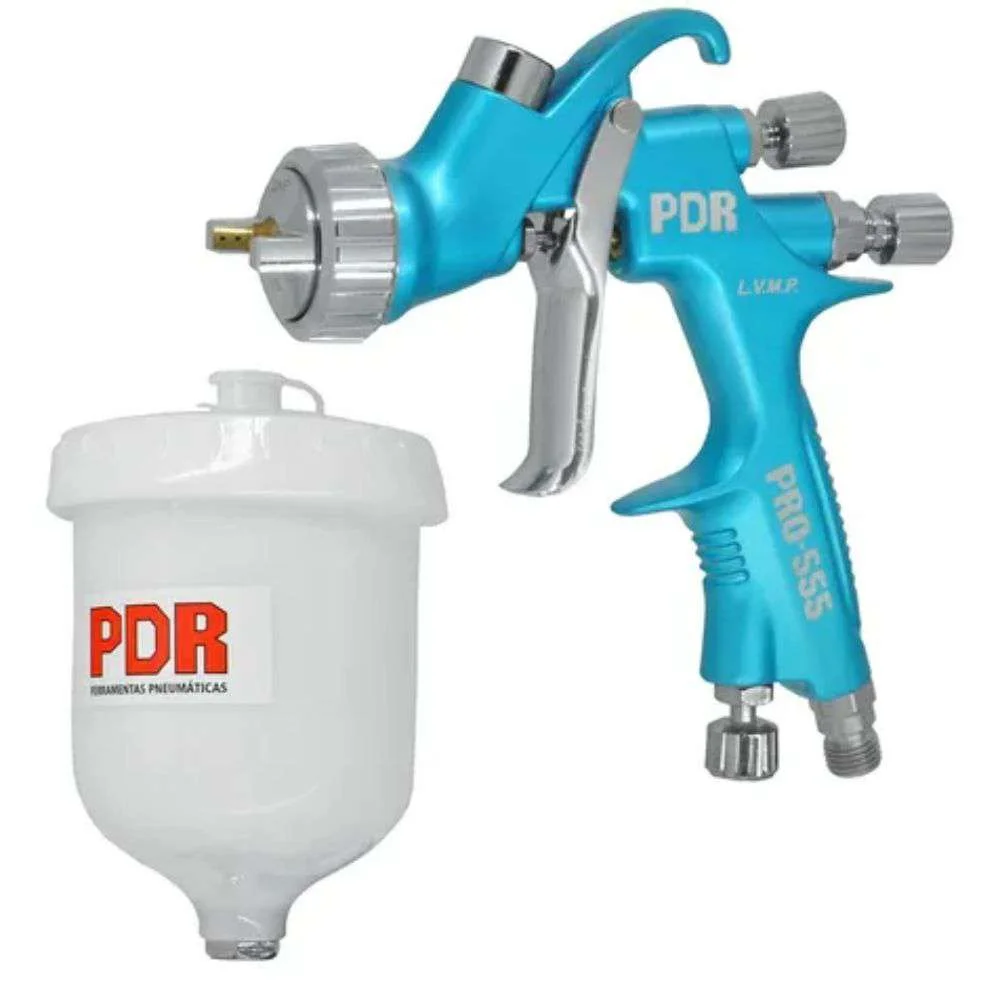 Pistola de Pintura Tipo Gravidade Lvlp Bico 1,3Mm Copo 600Ml