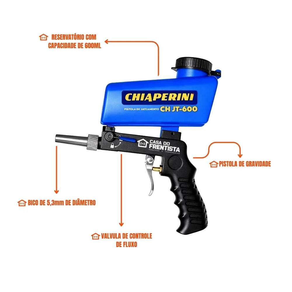 Pistola Jateamento Chiaperini Ch Jt-600