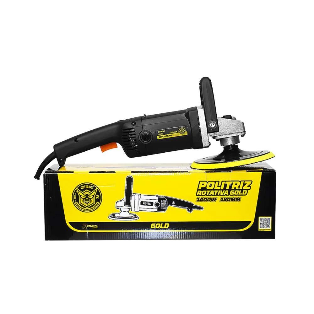 Politriz Rotativa Gold 1400W 110V 180Mm Alta Performance no Polimento