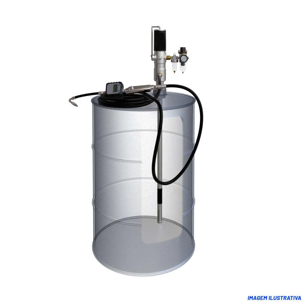 Propulsora Pneumática de Graxa para Tambor Rateio 60:1 Bozza