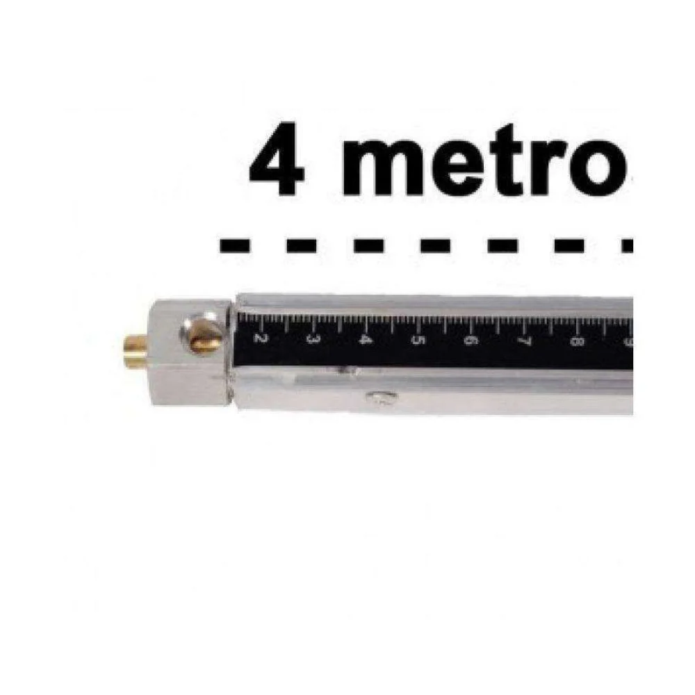 Régua de Medição de Tanques de 4 Metros com Válvula e Tabela