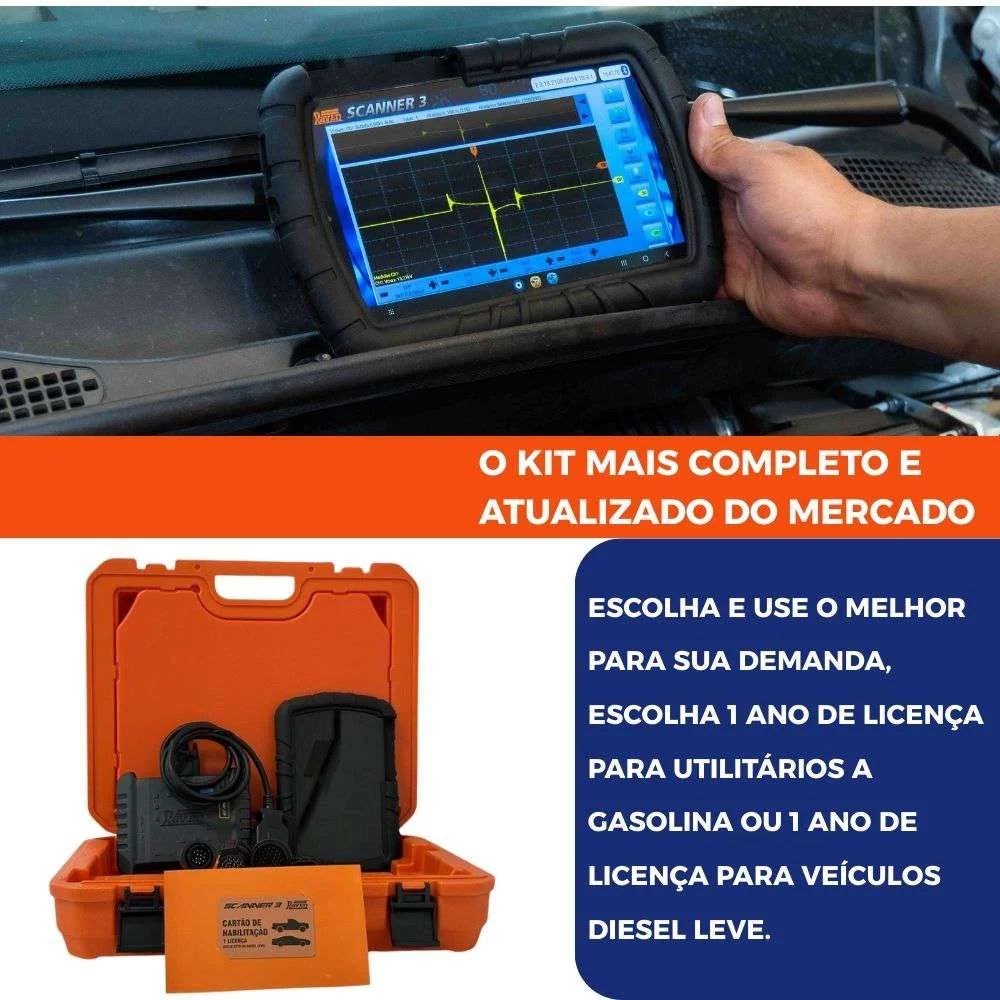 Scanner Automotivo 3 Pro Raven108830 Completo Atualizado