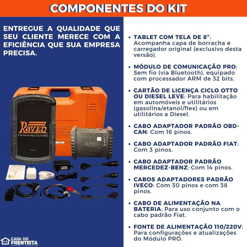 Scanner Automotivo 3 Pro Raven108830 Completo Atualizado